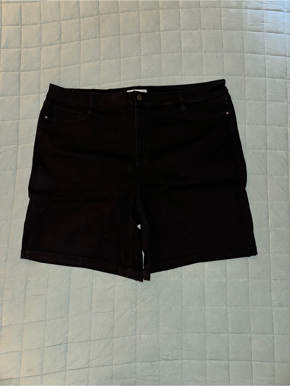 Nine West Black Denim Shorts